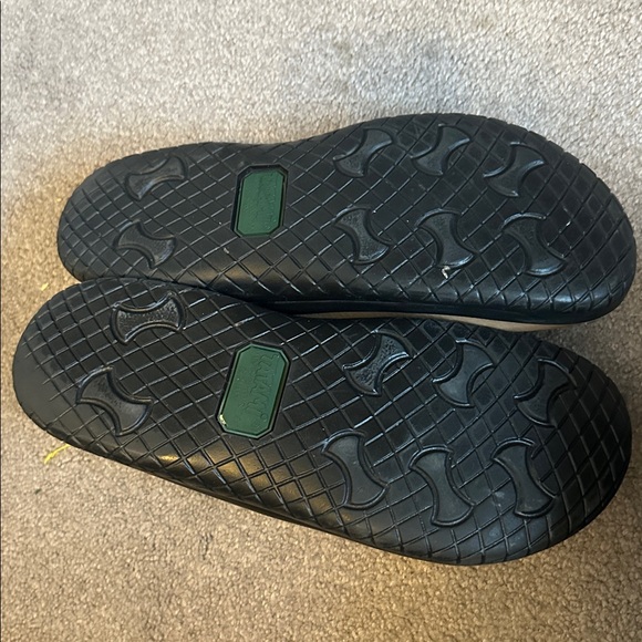 Birkenstock Tatami Leather Tan and Black Slip-On Shoes GUC - Picture 3 of 8